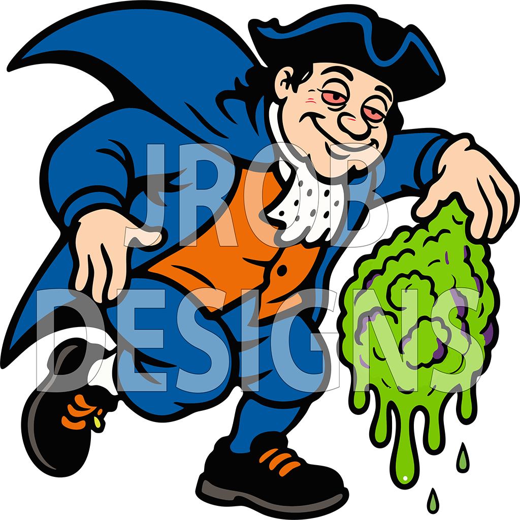 Drippy Patriot Mascot Logo (SVG + PNG)