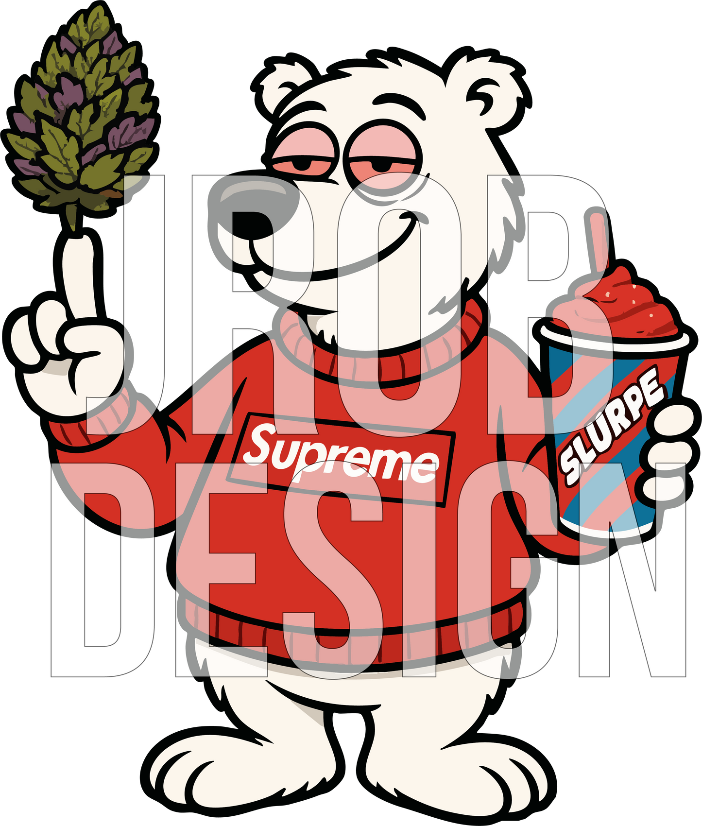 Slurpee Bear Mascot Logo (SVG + PNG)