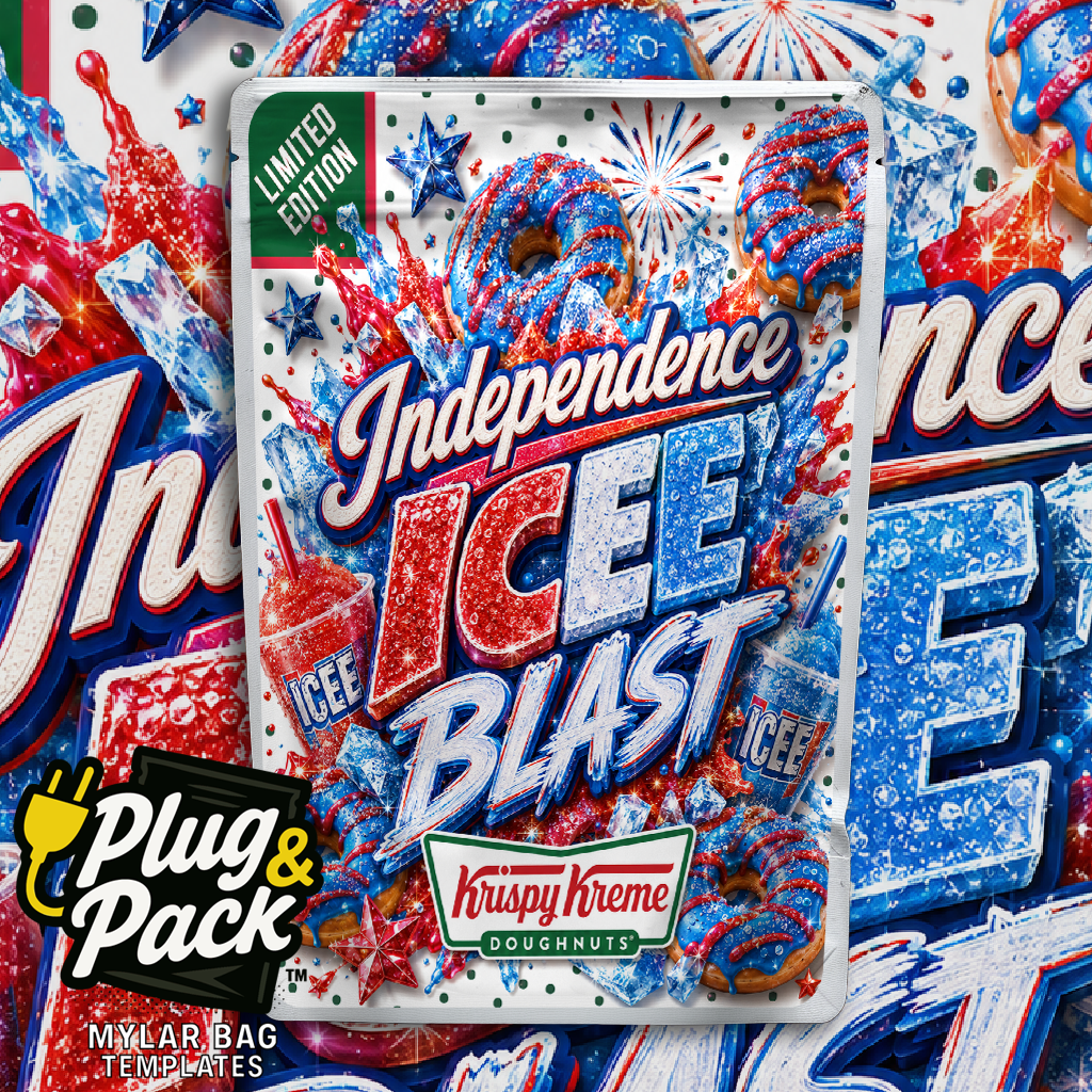 Independence Icee Donut (Digital Bag Template)