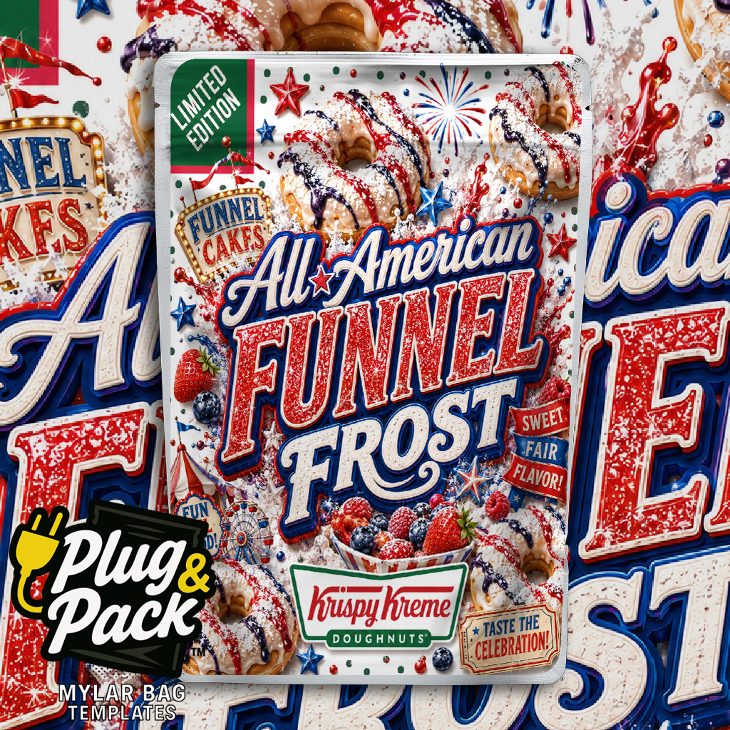 American Funnel Frost Donut (Bag Template)