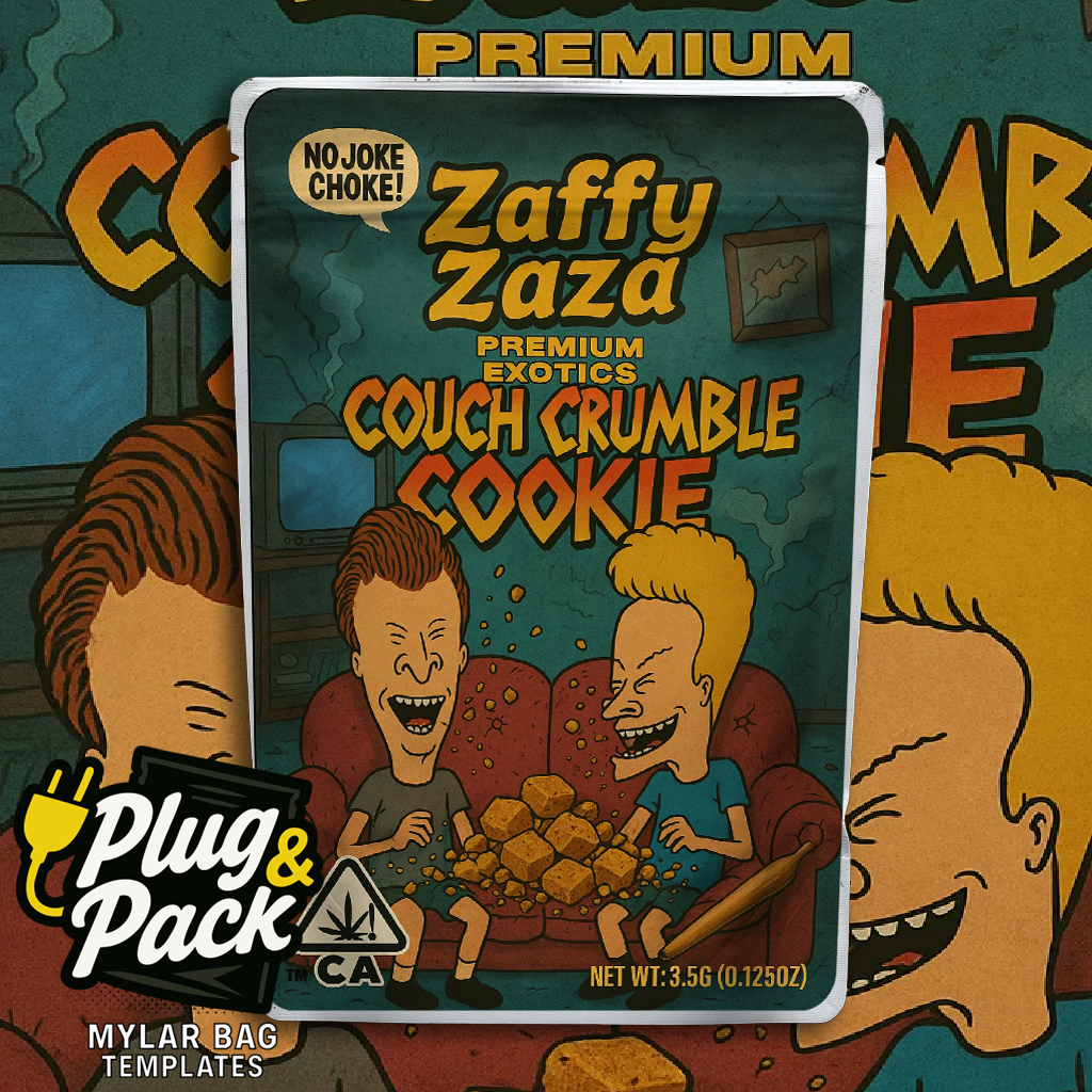 Zaffy Zaza Couch Crumble Cookie (Digital Bag Template)