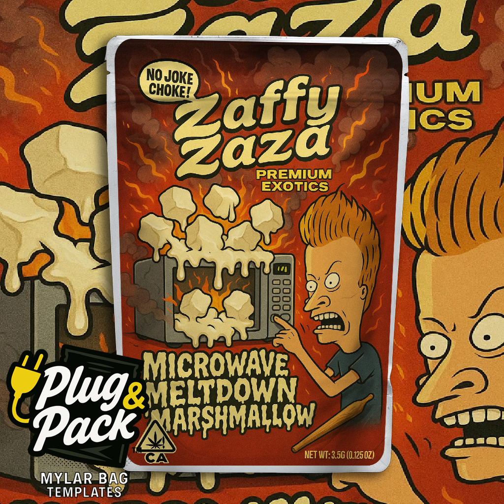 Zaffy Zaza Microwave Marshmallow (Digital Bag Template)