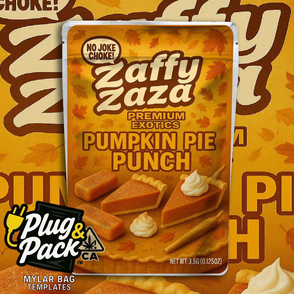 Zaffy Zaza Pumpkin Pie(Digital Bag Template)