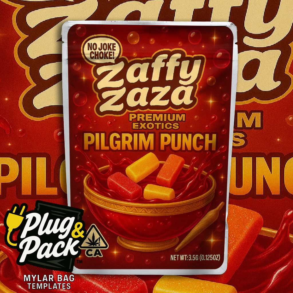 Zaffy Zaza Pilgrim Punch (Digital Bag Template)