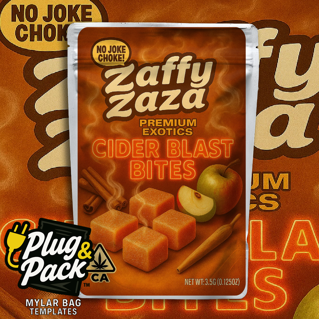 Zaffy Zaza Cider Blast Swirl (Digital Bag Template)