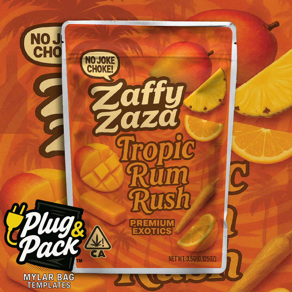 Zaffy Zaza Tropic Rum Rush (Digital Bag Template)