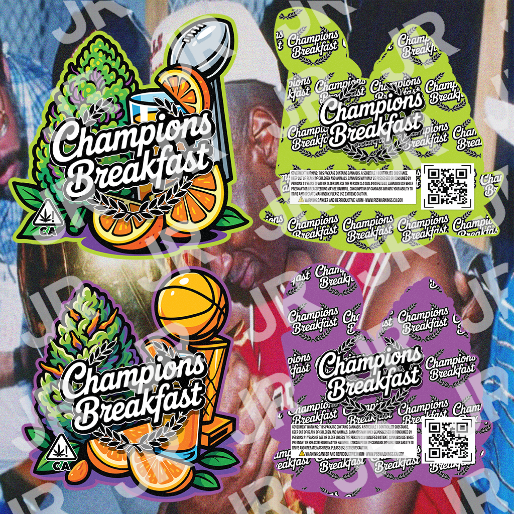 Champions Breakfast (Digital Shape Bag Template)