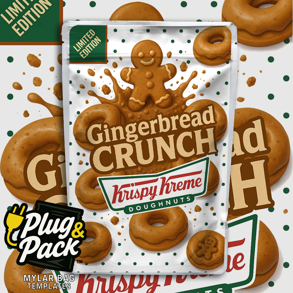 Gingerbread Crunch Donut (Digital Bag Template)