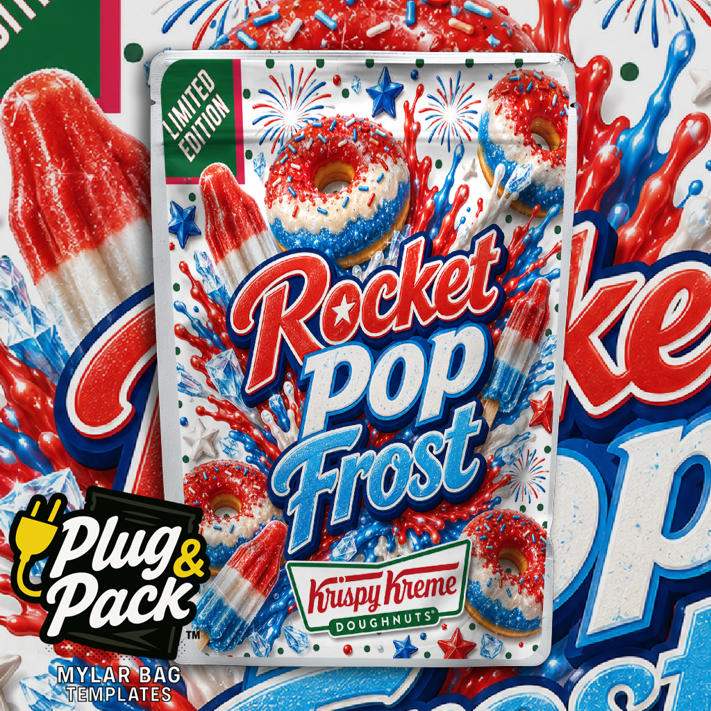 Pop Rocket Donut (Digital Bag Template)