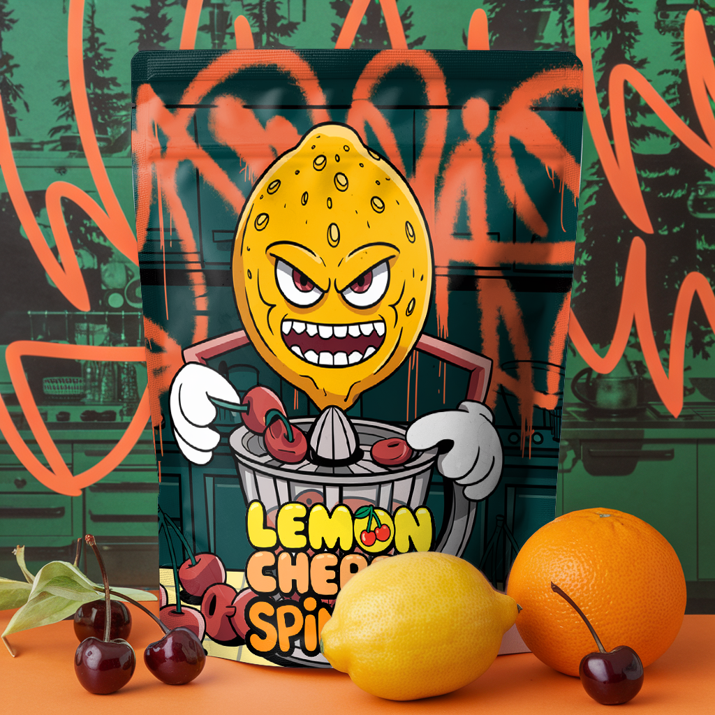 Lemon Cherry Spinner (Digital Bag Template)