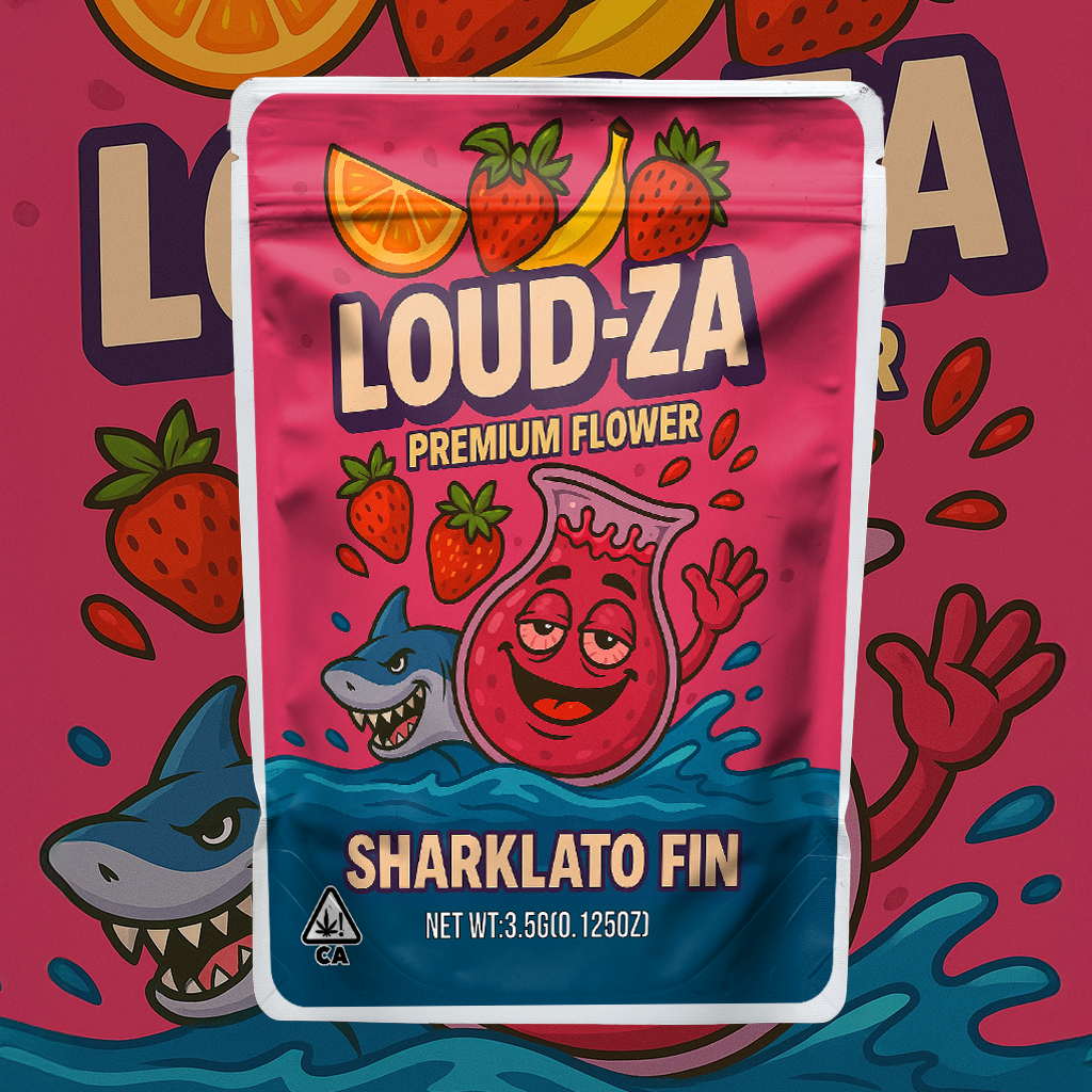 Loud Za Sharklato Fin (Digital Bag Template)