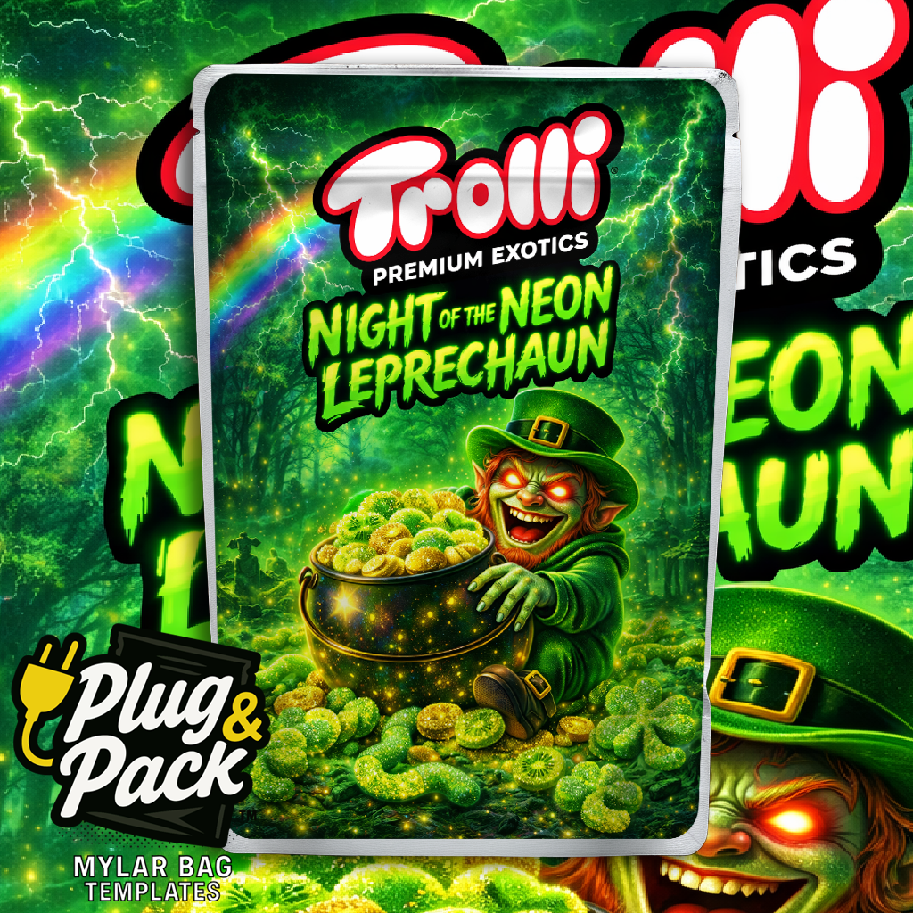Trolli Neon Leprechaun (Digital Bag Template)
