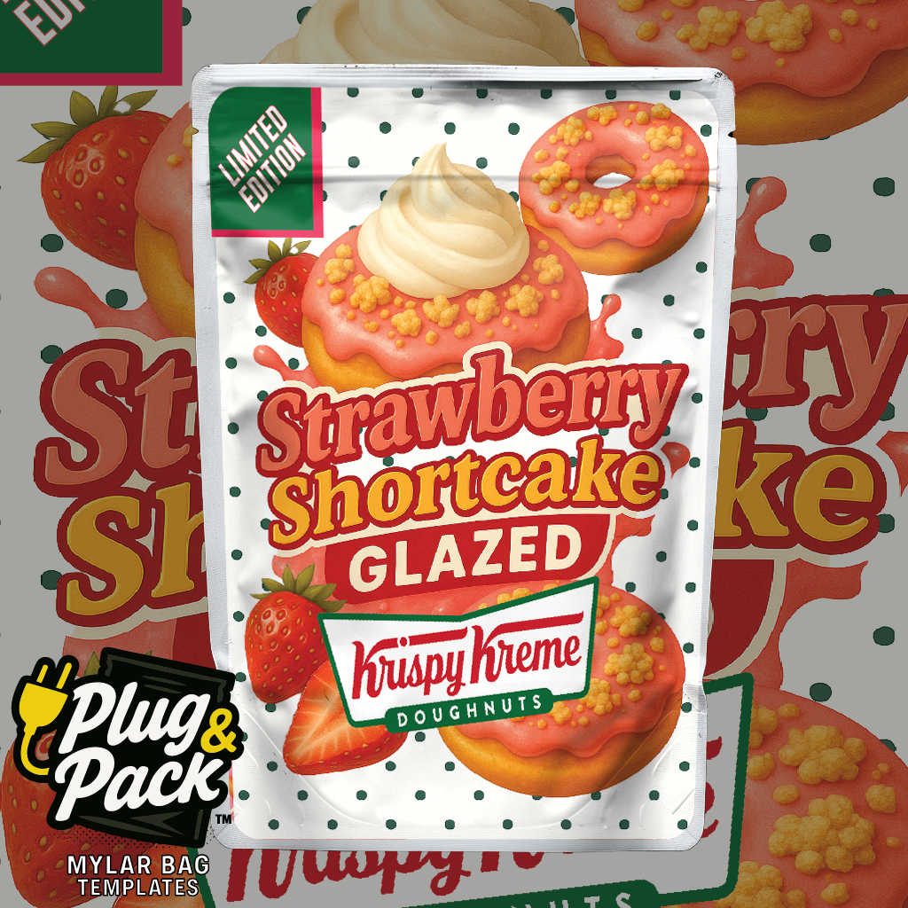 Strawberry Shortcake Donut (Digital Bag Template)