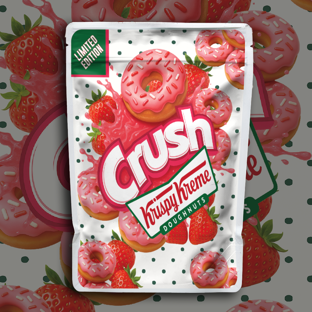 Strawberry Crush Donut (Digital Bag Template)