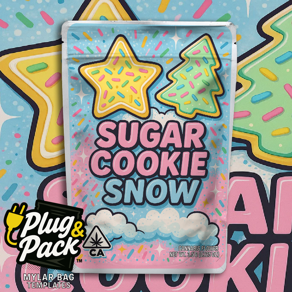 Sugar Cookie Snow (Digital Bag Template)