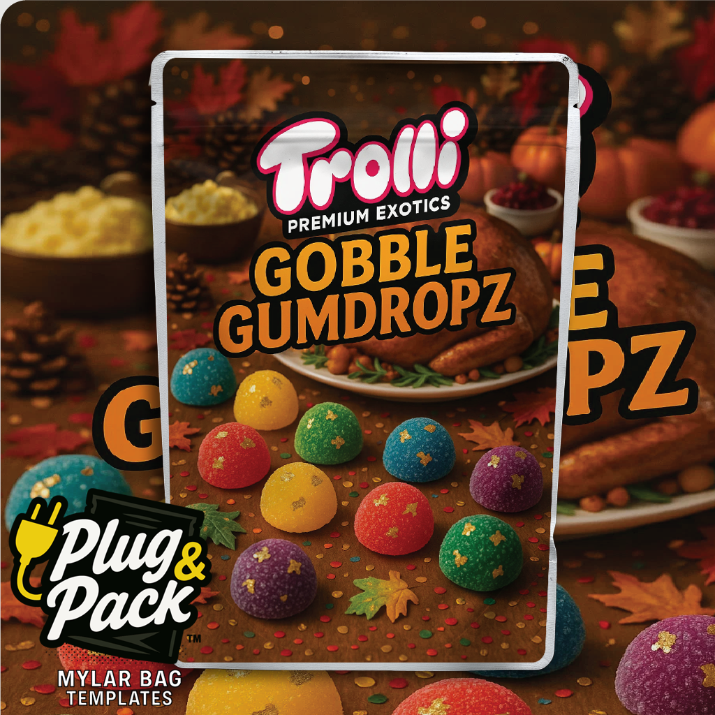 Gobble Gumdropz (Digital Bag Template)