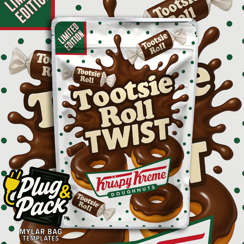 Tootsie Roll Donut (Digital Bag Template)