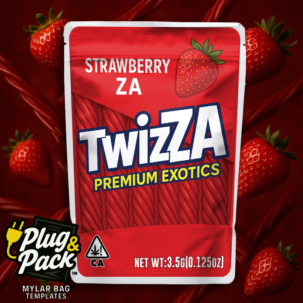 TwizZA Strawberry (Digital Bag Template)