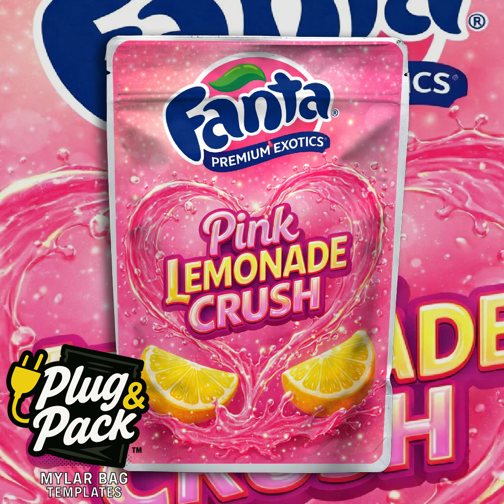 Fanta Pink Lemonade(Digital Bag Template)