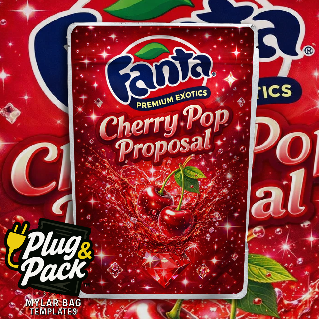 Fanta Cherry Pop(Digital Bag Template)