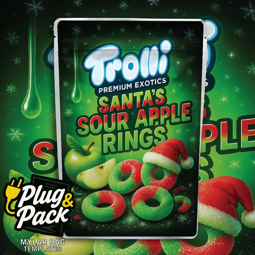 Santa Sour Apple (Digital Bag Template)