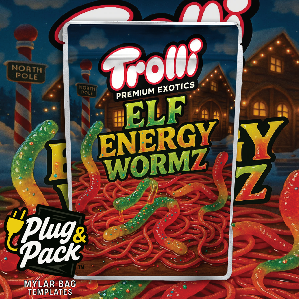 Elf Energy Wormz (Digital Bag Template)