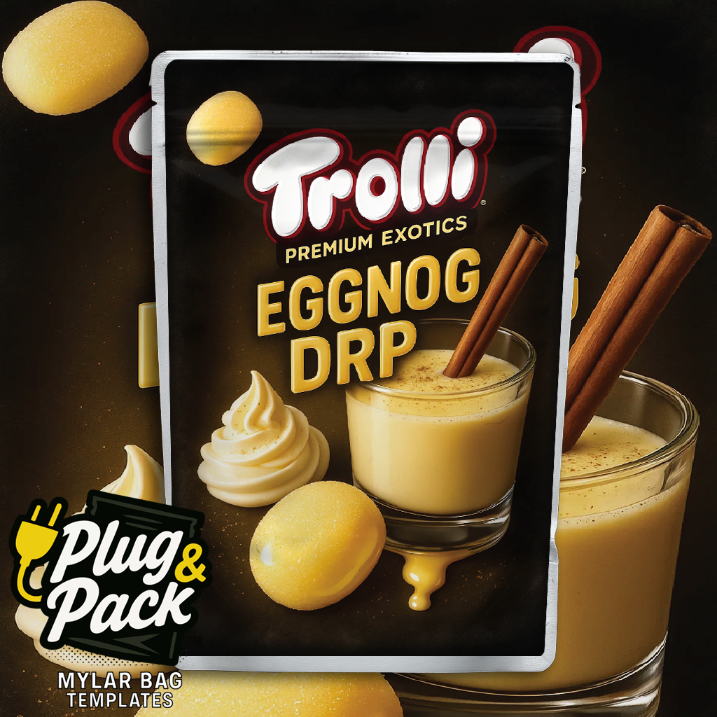 Eggnog Drip (Digital Bag Template)