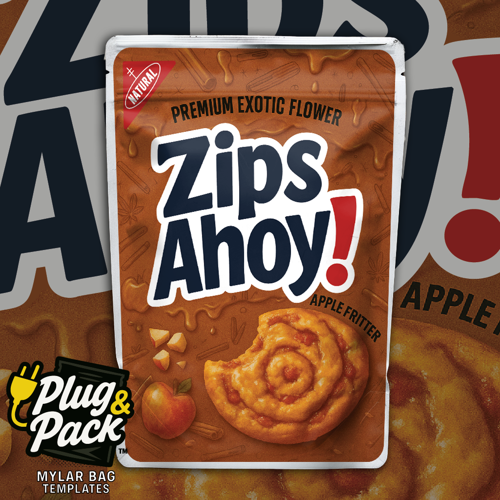Zips Ahoy Apple Fritter (Digital Bag Template)