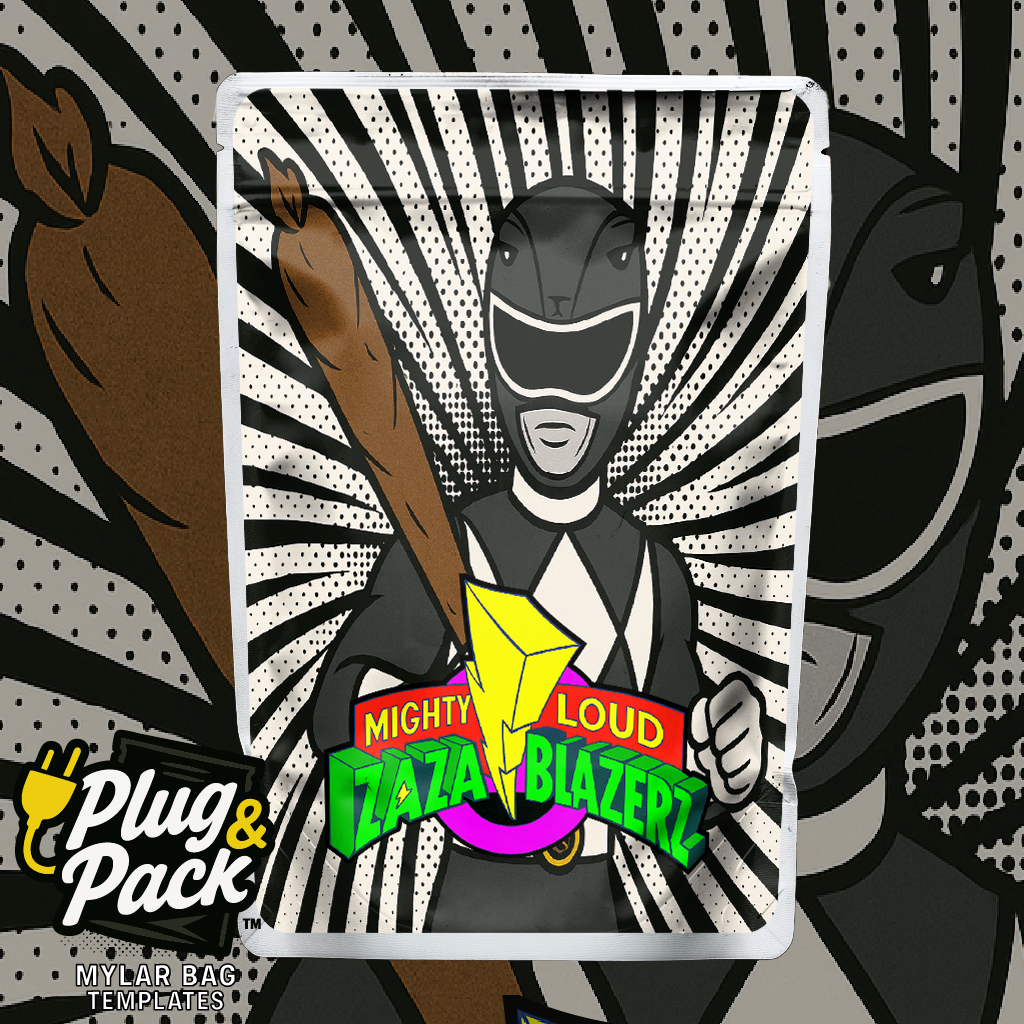 Might Loud ZaZa Blazers Black (Digital Bag Template)