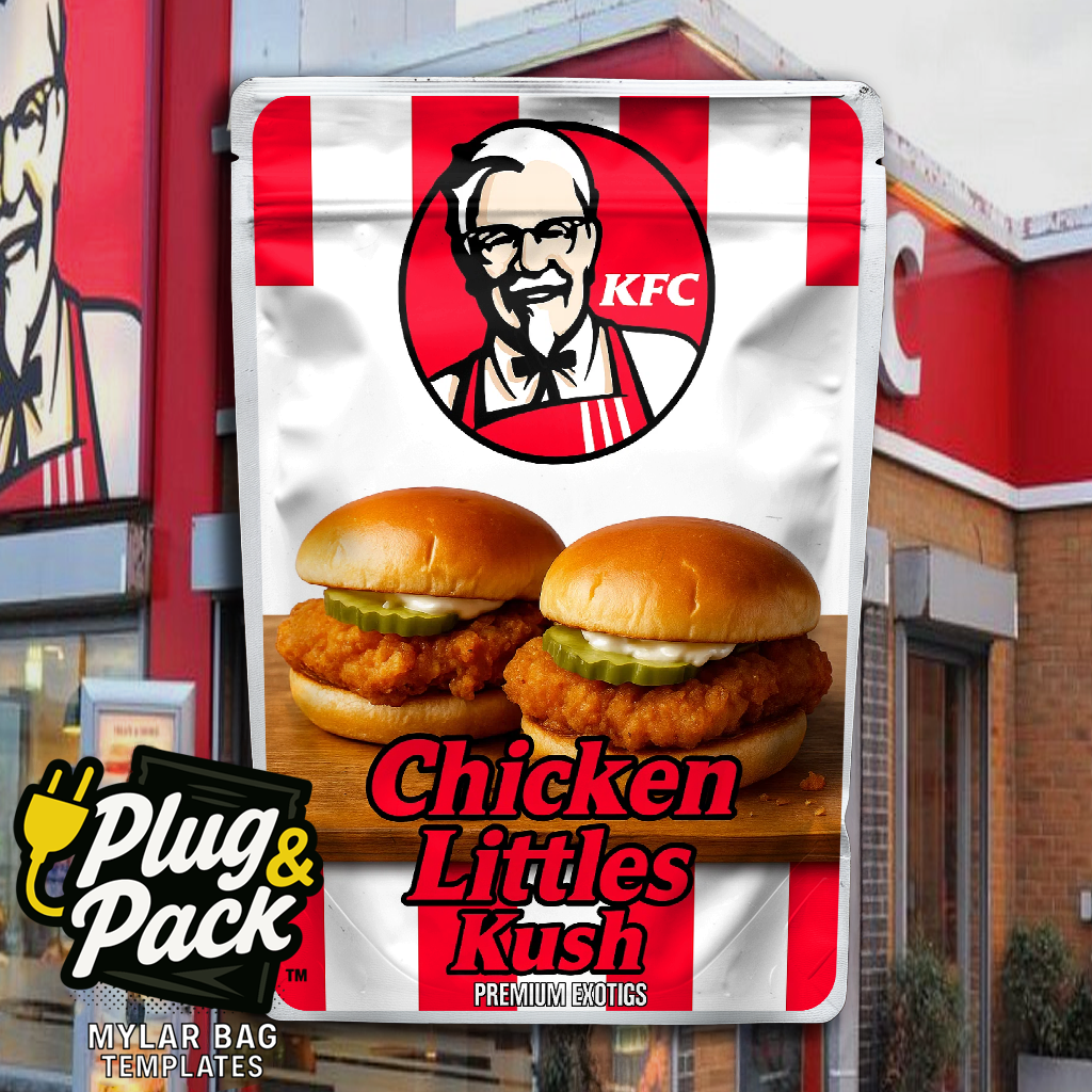 Chicken Little Kush KFC(Digital Bag Template)