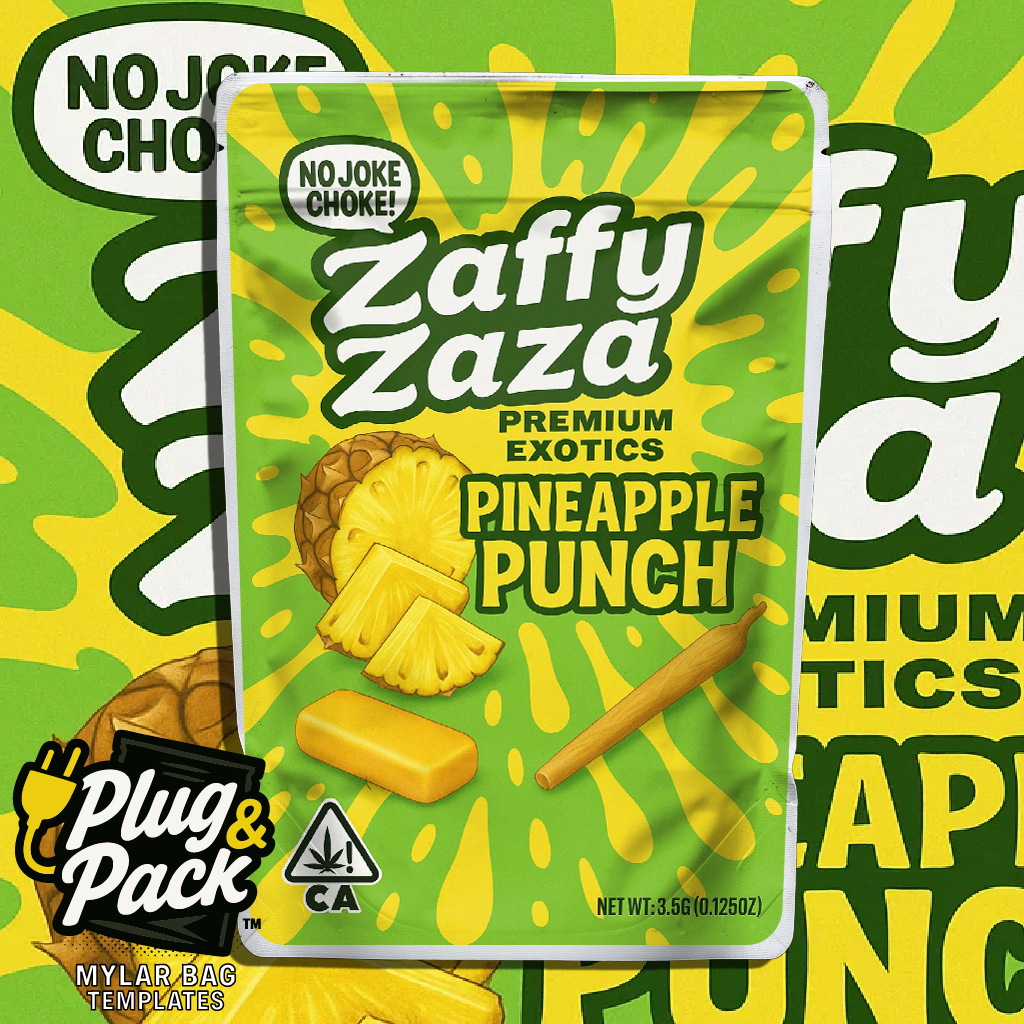 Zaza Zaffy Pineapple Punch (Digital Bag Template)