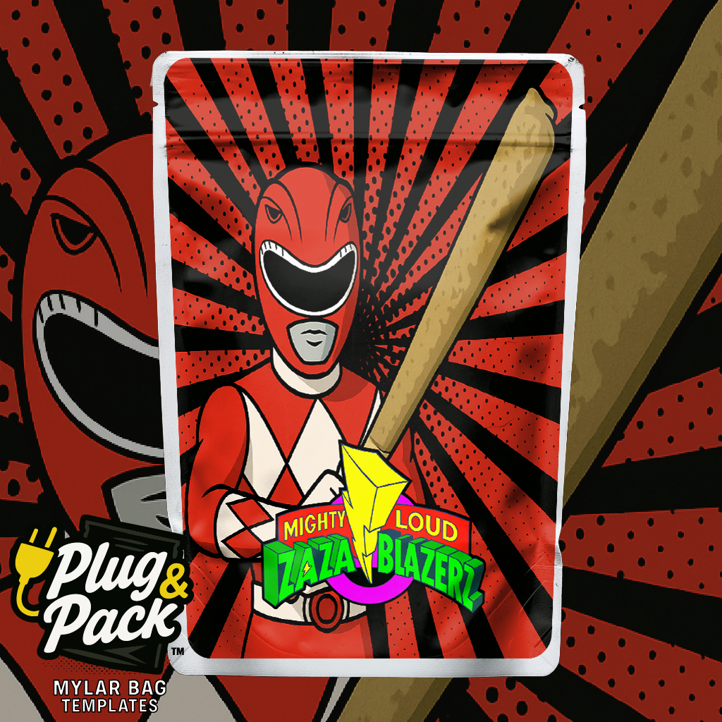 Might Loud ZaZa Blazers Red (Digital Bag Template)