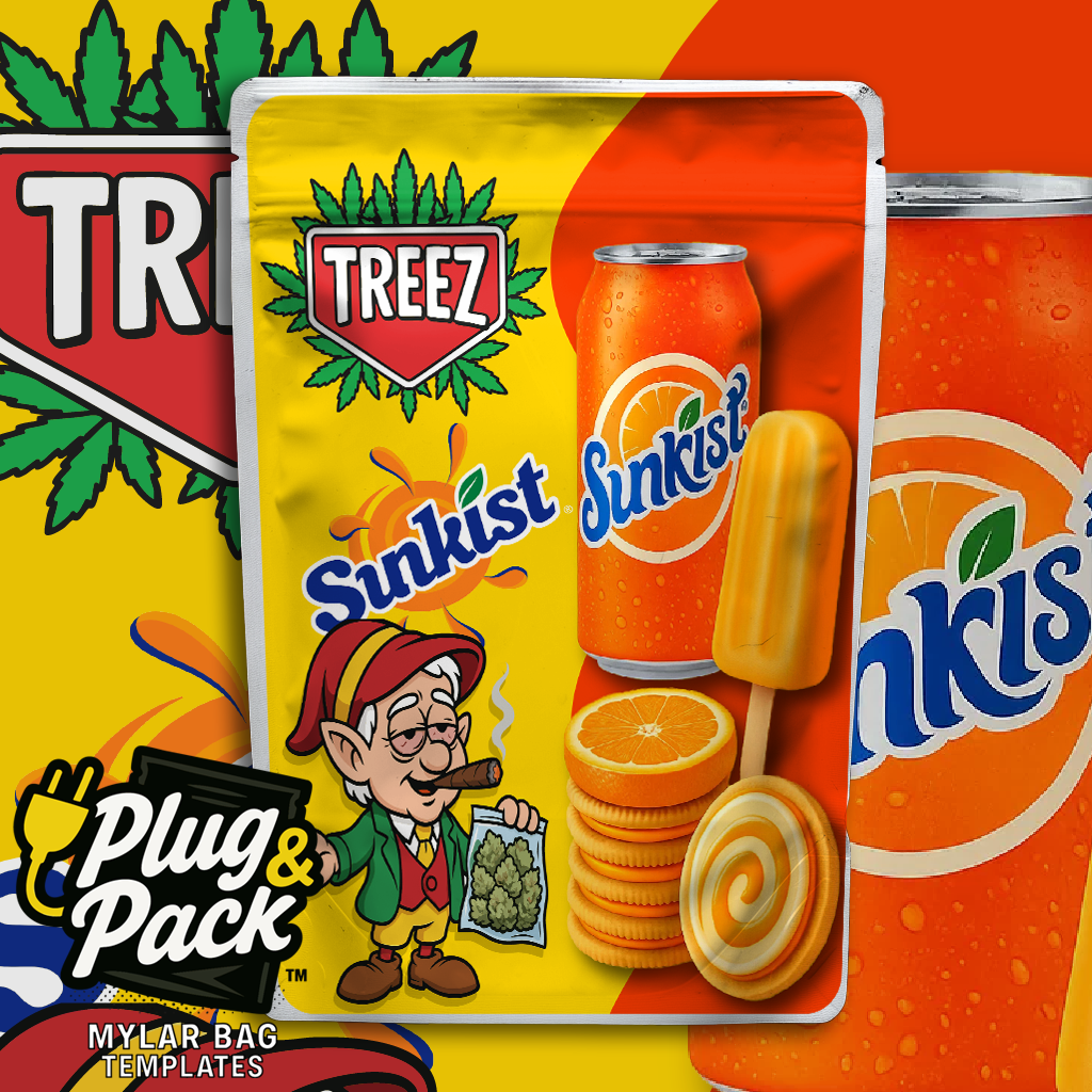 Treez Sunkist (Digital Bag Template)