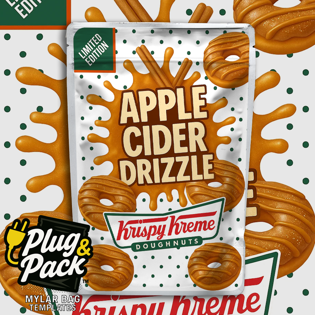 Apple Cider Swirl Donut (Digital Bag Template)