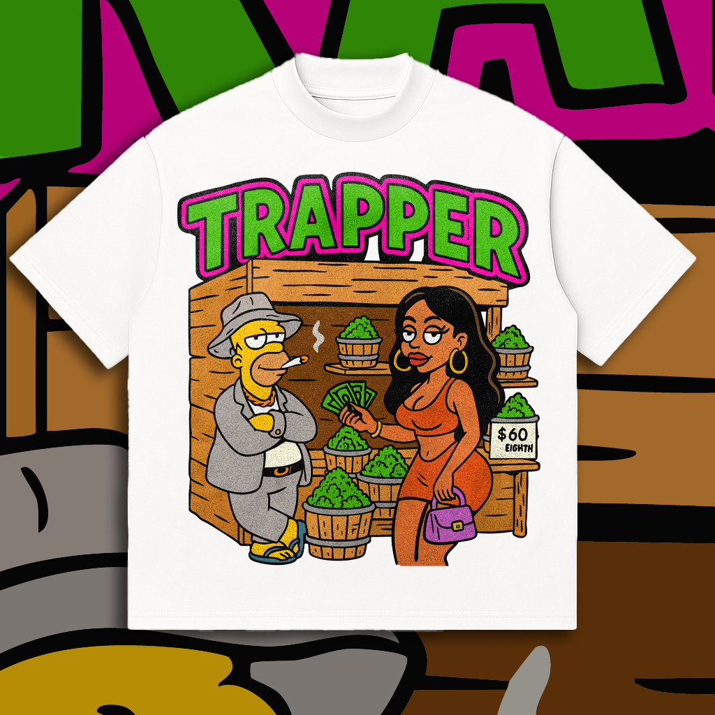 "Trapper Simpson" One-of-One Exclusive T-Shirt Design