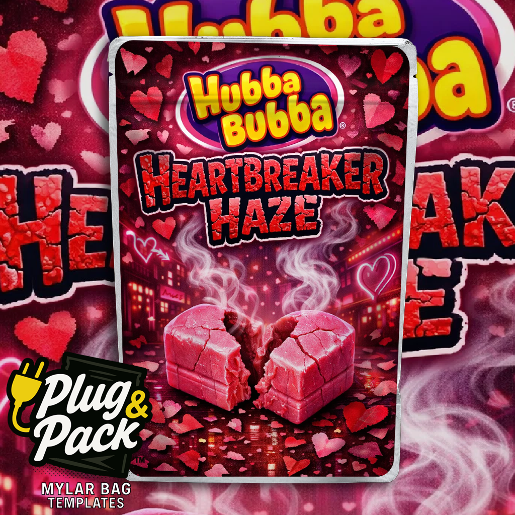 Hubba Bubba Heartbreaker Haze (Digital Bag Template)