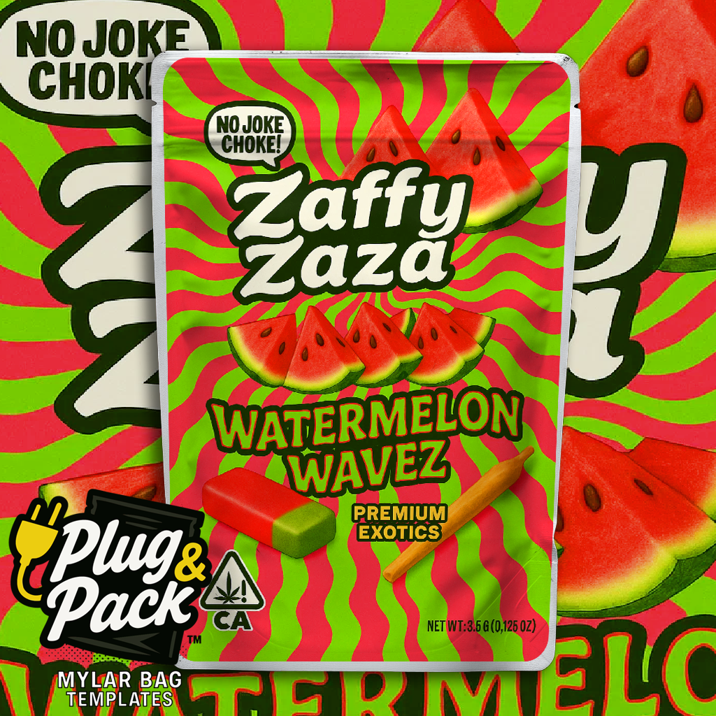 Zaza Zaffy WaterMelon Blast (Digital Bag Template)