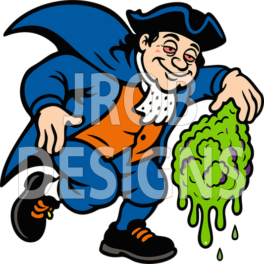 Drippy Patriot  Mascot Logo (SVG + PNG)