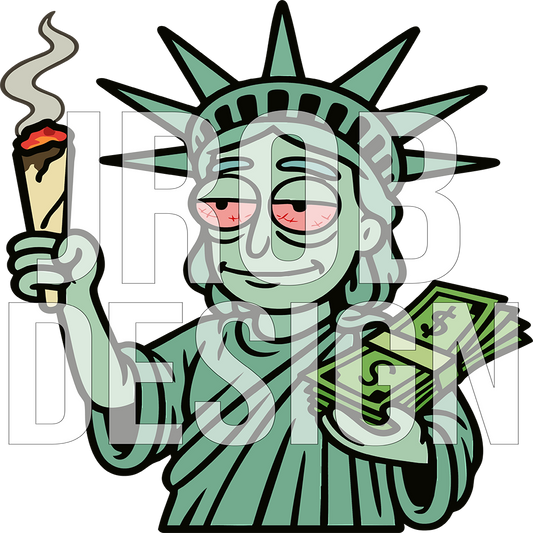 Lady Liberty Mascot Logo (SVG + PNG)