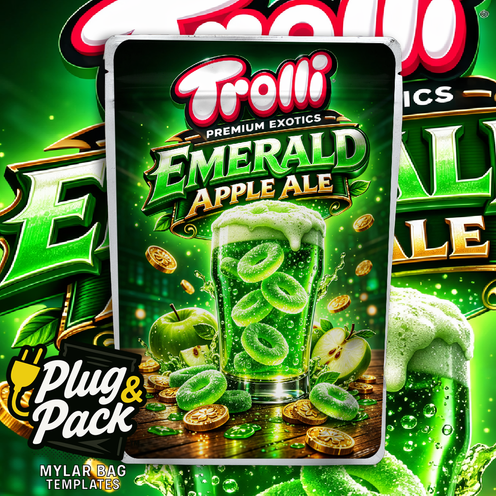 Trolli Emerald Apple(Digital Bag Template)