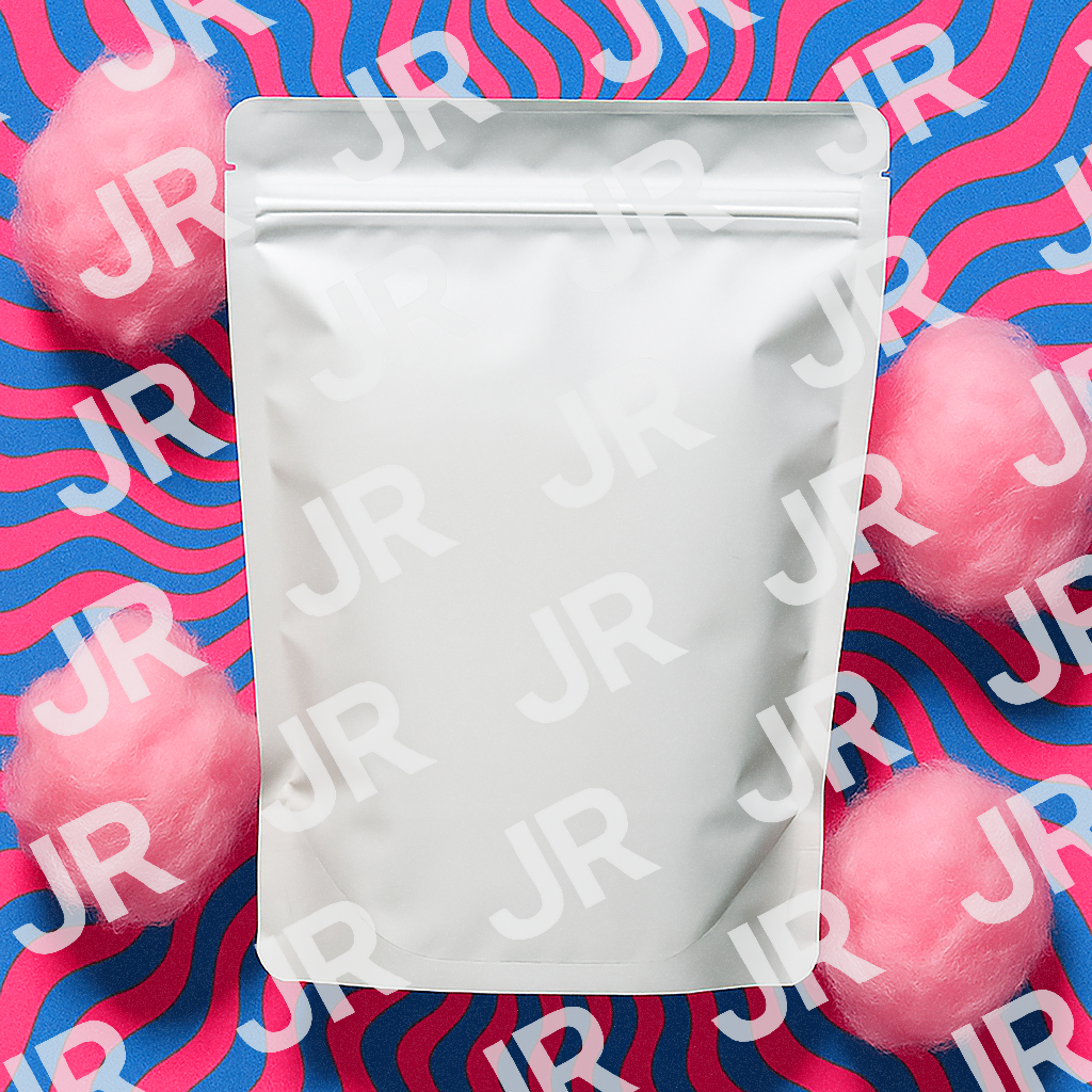 "Trippy Cotton Candy" Mylar Bag Mockup Bundle – High-Resolution Editable PNG Templates