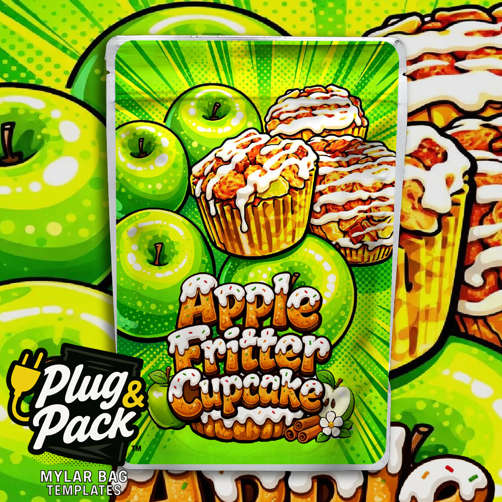 Apple Fritter Cupcake (Digital Bag Template)