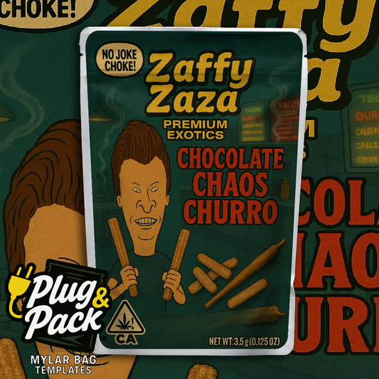 Zaffy Zaza Chocolate Chaos (Digital Bag Template)