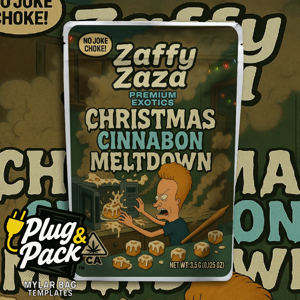 Zaffy Zaza Christmas Cinnabon (Digital Bag Template)