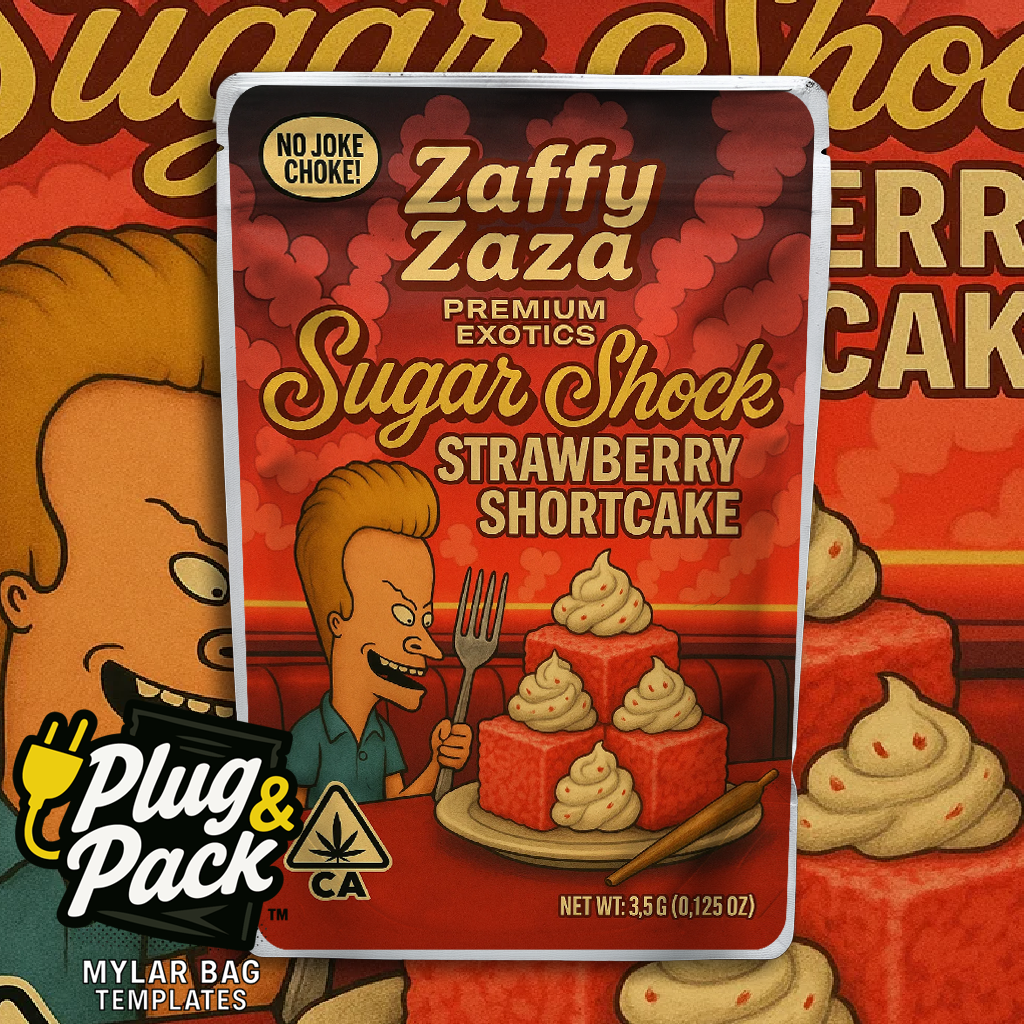 Zaffy Zaza Strawberry Shortcake (Digital Bag Template)