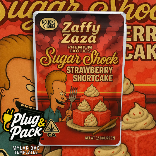 Zaffy Zaza Strawberry Shortcake (Digital Bag Template)