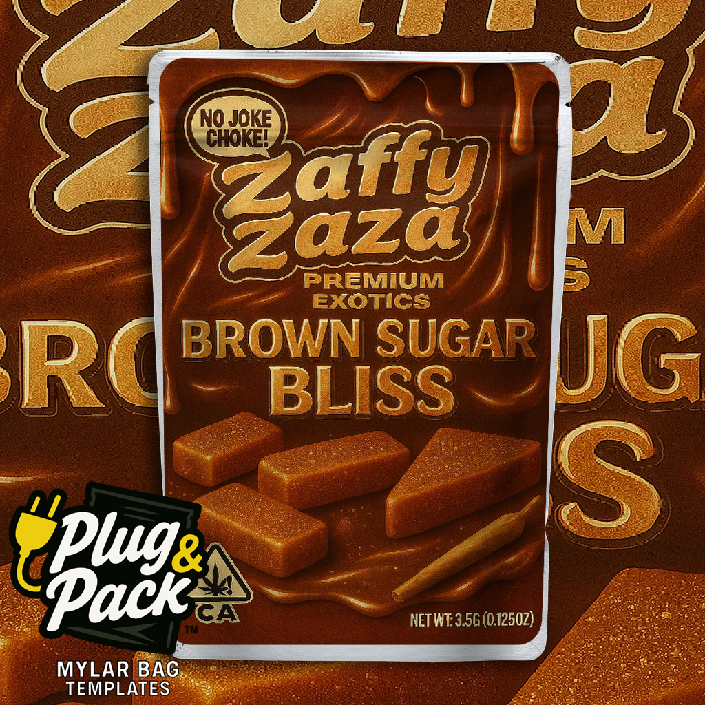 Zaffy Zaza Brown Sugar Bliss (Digital Bag Template)