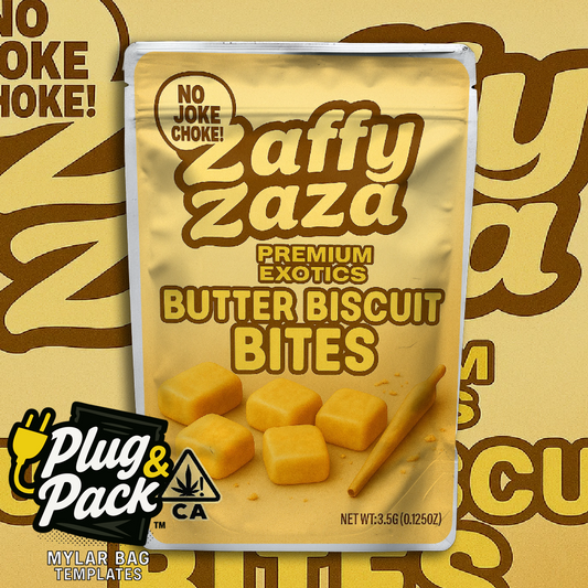 Zaffy Zaza Butter Biscuit (Digital Bag Template)