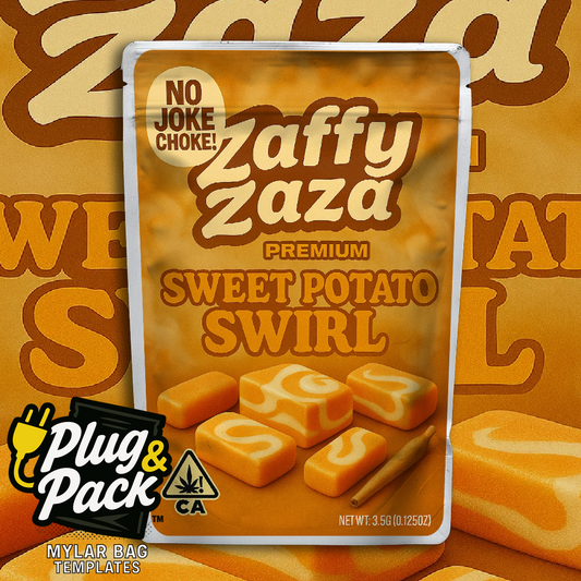Zaffy Zaza Sweet Potatoe Swirl (Digital Bag Template)