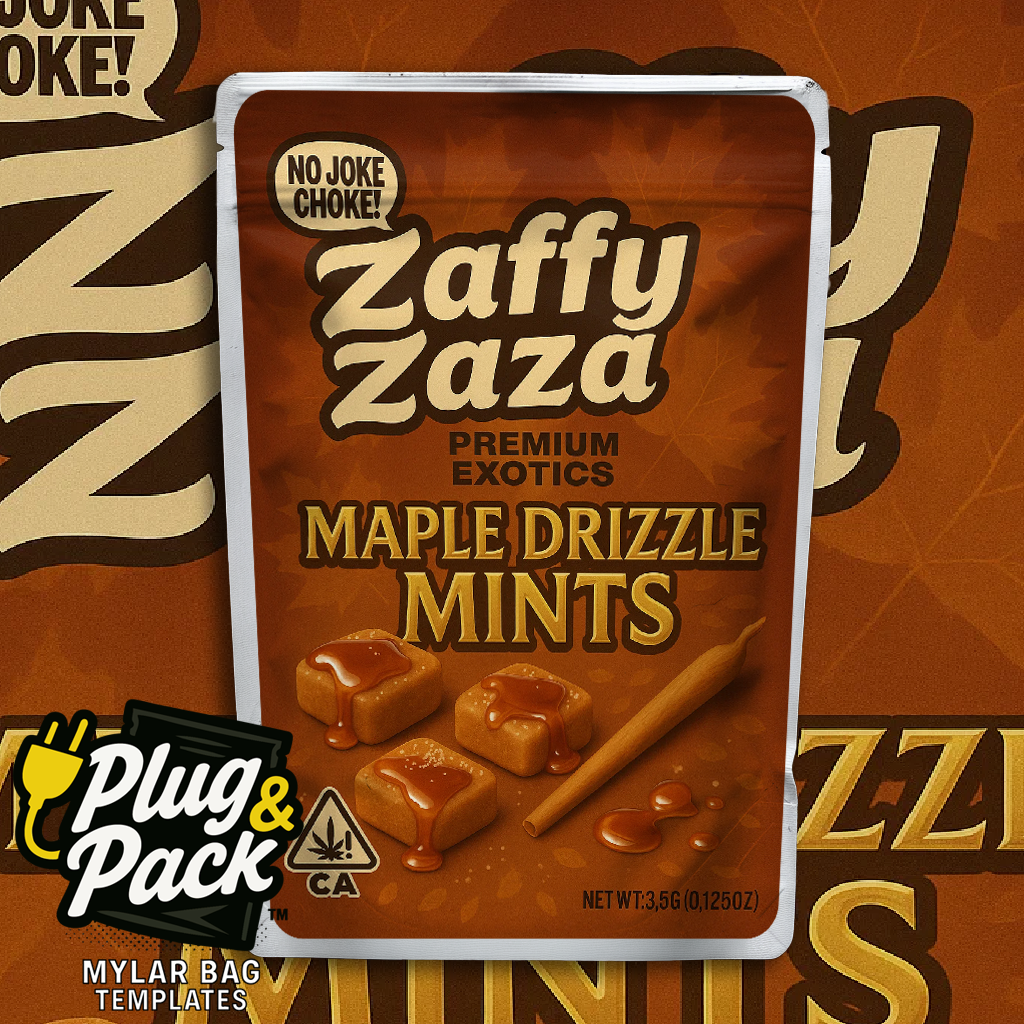 Zaffy Zaza Maple Drizzle (Digital Bag Template)